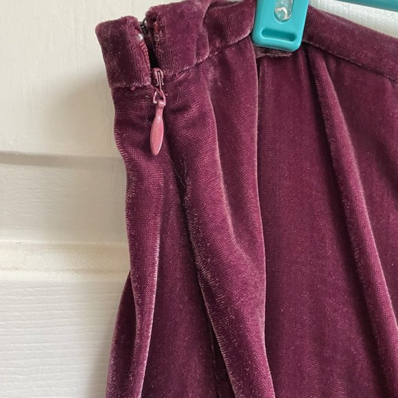 STUNNING Velvet Jacket Skirt, Intricate Embroidery- Max Azria (POCKETS!) - Picture 9 of 16